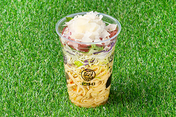 周東選手の生ハムとふわふわチーズのサラダパスタ