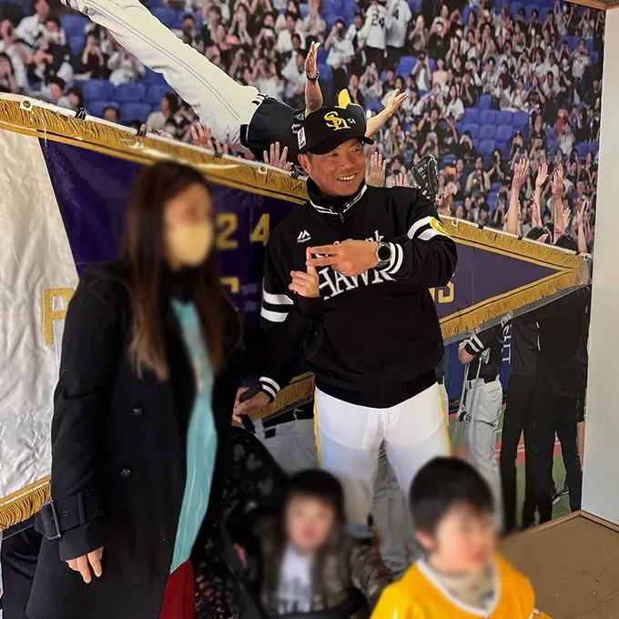 選手が間近に！