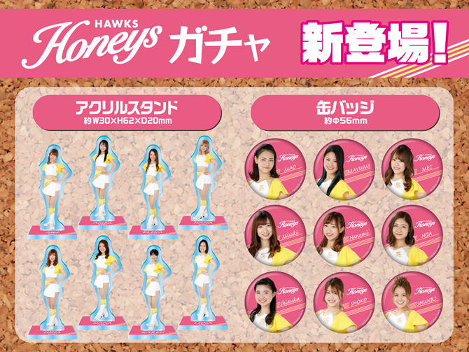 SHOKO ハニーズ 2025 若鷹ガチャ ホークス アクリルスタンド