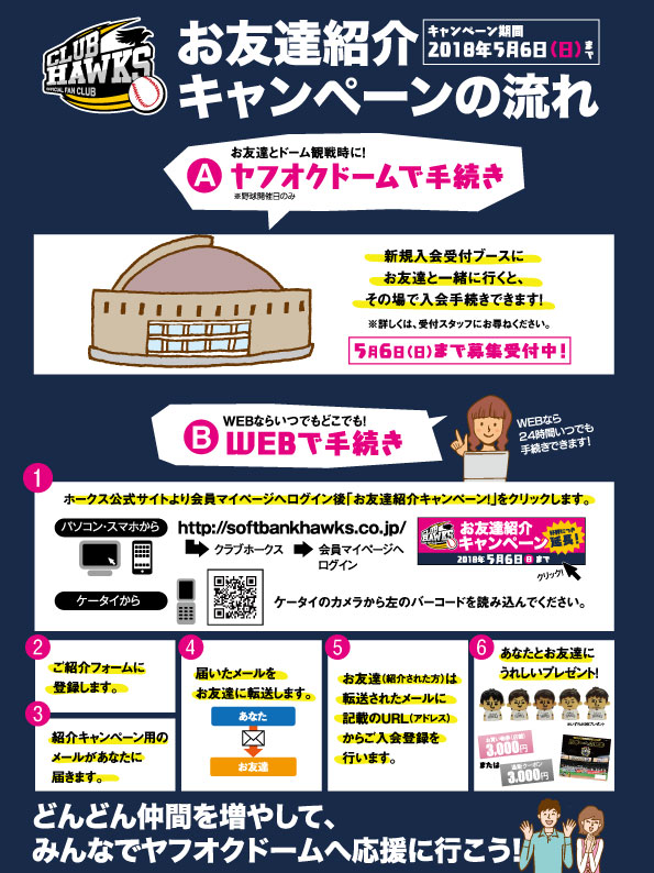 お友達紹介キャンペーンのお手続き方法