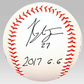BBMジェンセン選手プロ初本塁打記念 直筆サイン入りボール