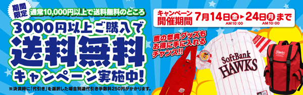 送料無料キャンペーン