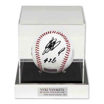 ソフトバンクホークス柳田悠岐選手150本塁打記念直筆サイン入りボールBBM