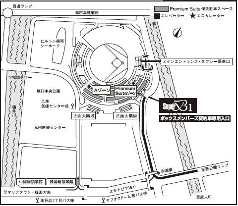 7月17日PayPayドーム駐車場