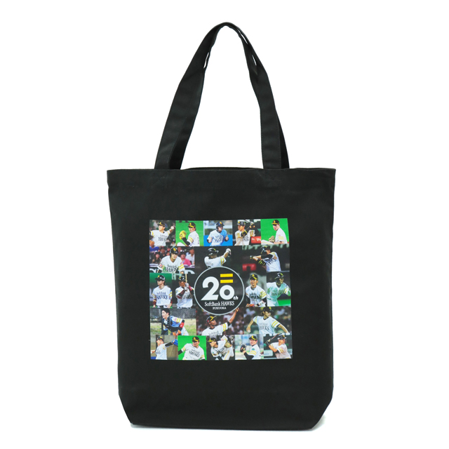 福岡ソフトバンクホークス - ホークス 今宮選手 トートバッグ 新商品】Sh20thヒストリーグッズ／OB選手着用済ユニフォーム入り