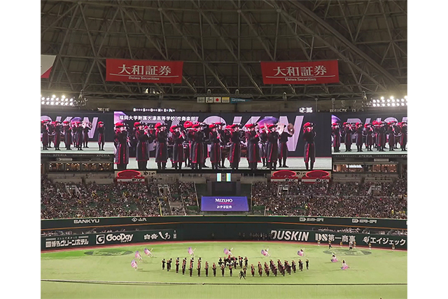 試合前マーチングパフォーマンス