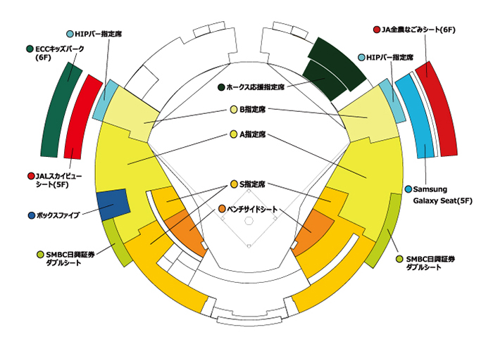 みずほPayPayドーム（アウトレットシート） | 福岡ソフトバンクホークス